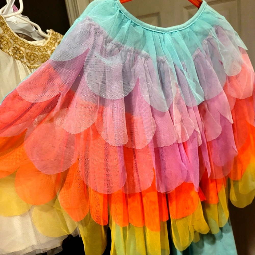 Girl colorful dress